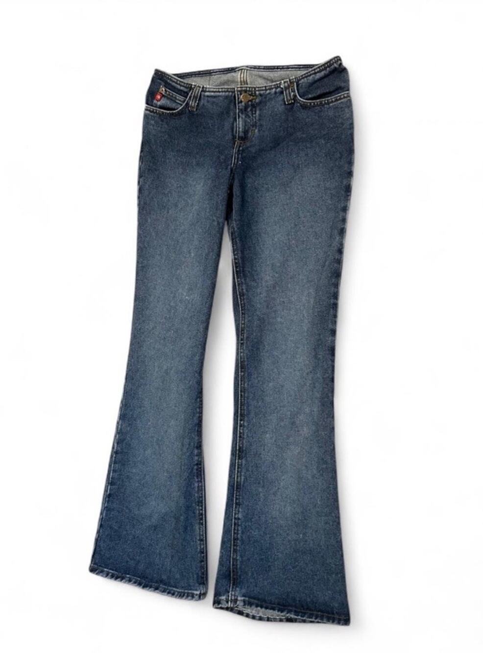 Vintage Y2K Mudd Women’s Flare Denim Blue Jeans Low Rise Women’s Size 9 (31x32)